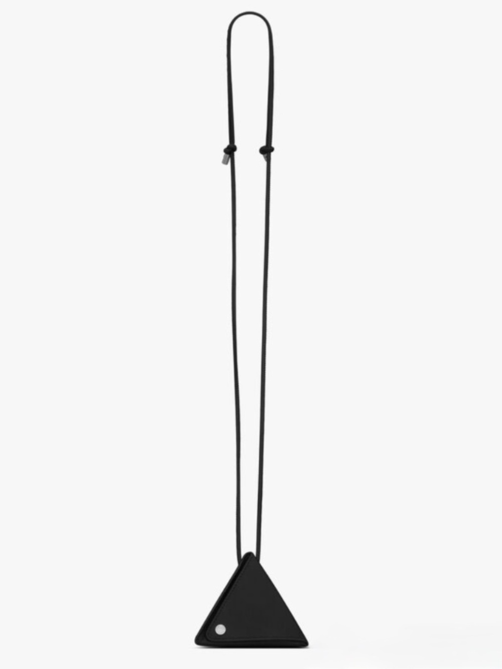 Saint Laurent YSL Black Leather Pyramid Box Convertible Strap Mini Crossbody Bag